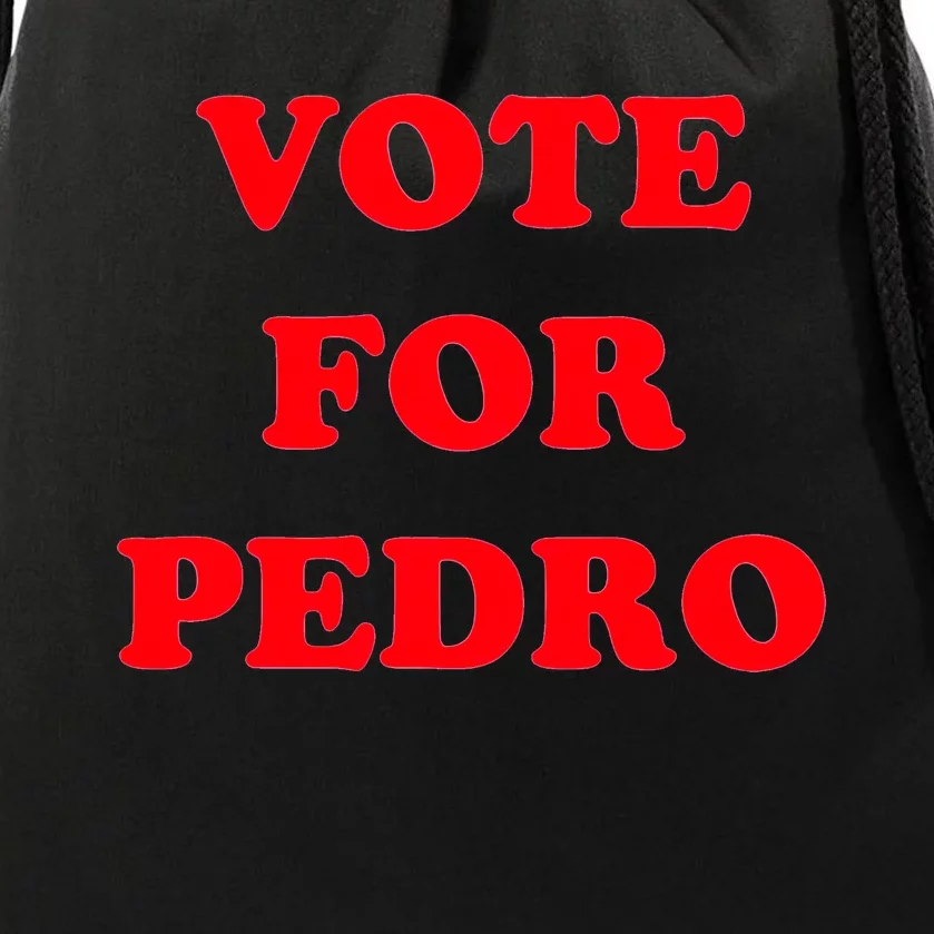 Vote For Pedro Funny Napolean Dynamite Movie Drawstring Bag