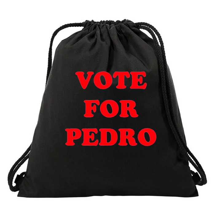 Vote For Pedro Funny Napolean Dynamite Movie Drawstring Bag