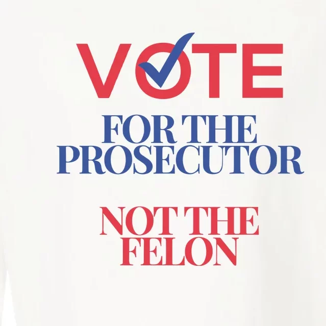 Vote For Prosecutor Vs. Felon Cropped Pullover Crew