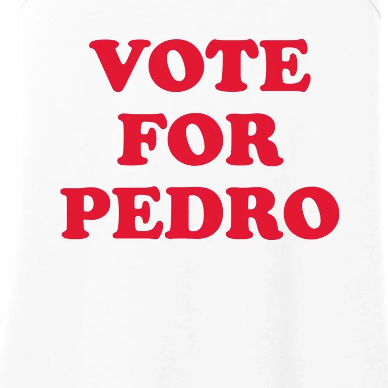 Vote For Pedro Funny Meme Ladies Essential Tank