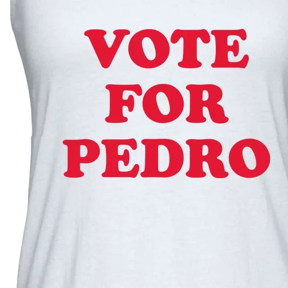 Vote For Pedro Funny Meme Ladies Essential Flowy Tank