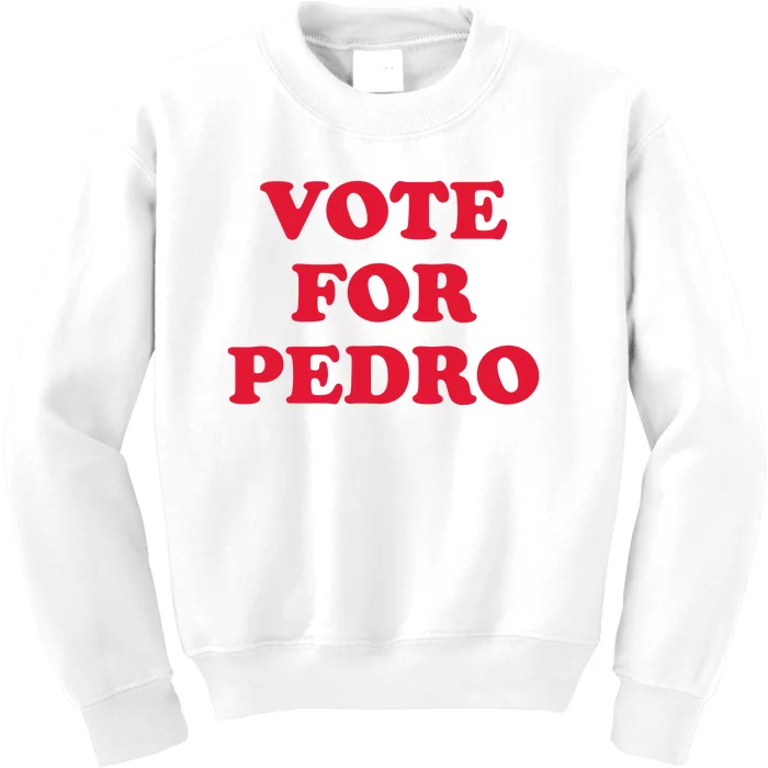 Vote For Pedro Funny Meme Kids Sweatshirt