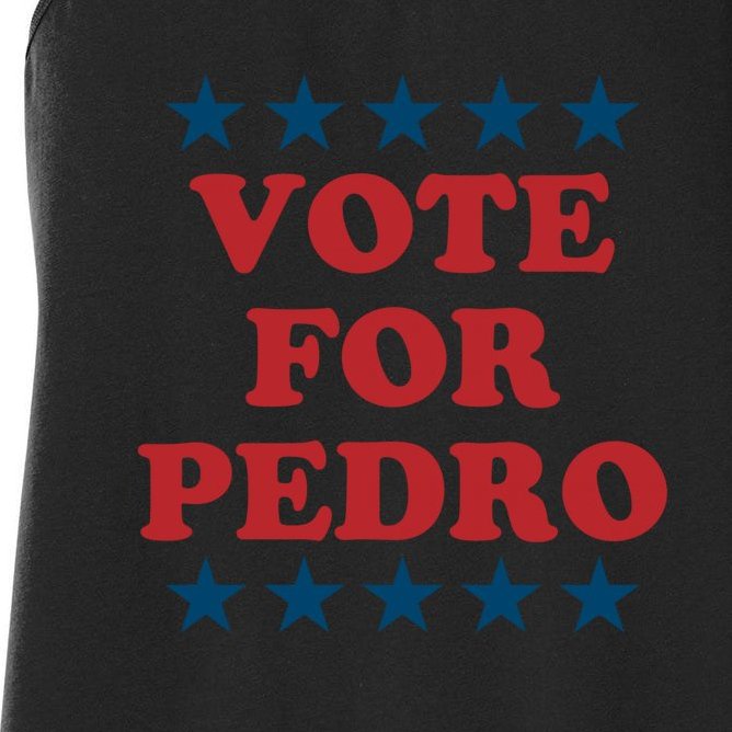 Vote For Pedro Funny Meme Women's Racerback Tank