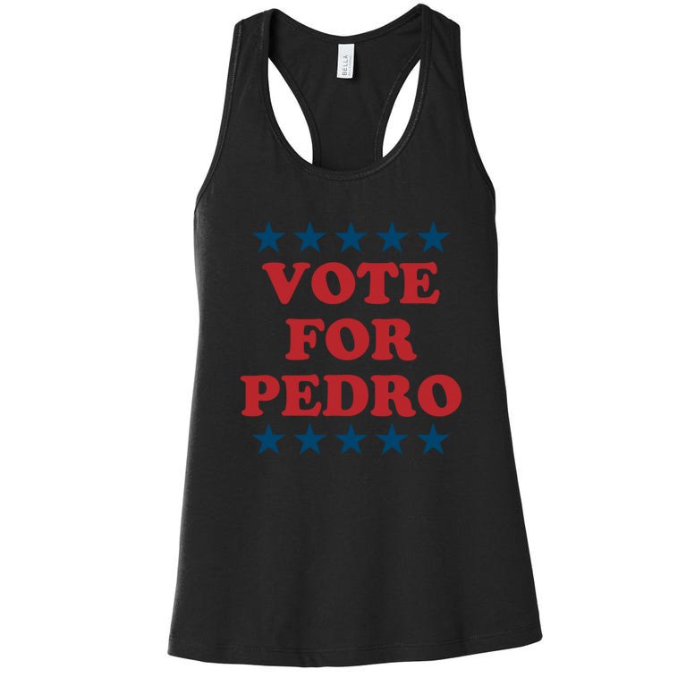 Vote For Pedro Funny Meme Women's Racerback Tank