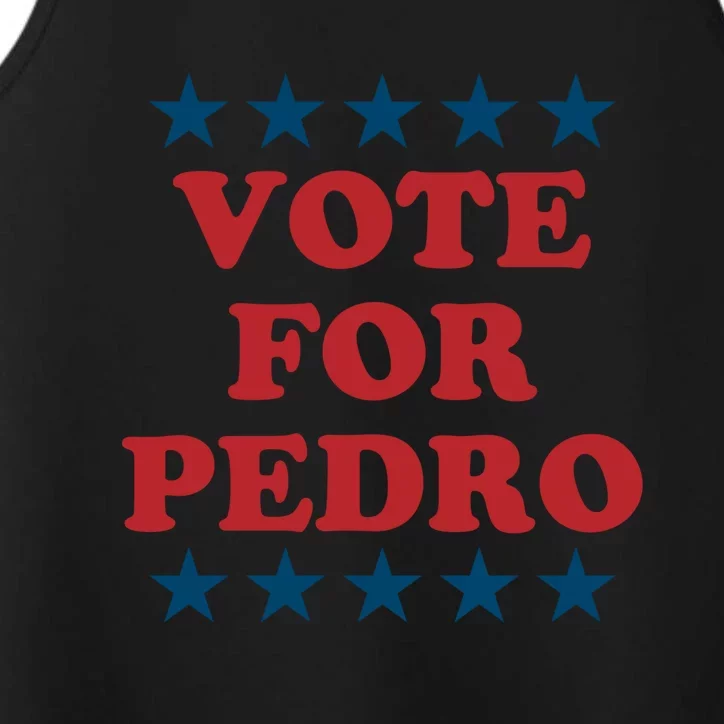 Vote For Pedro Funny Meme Performance Tank