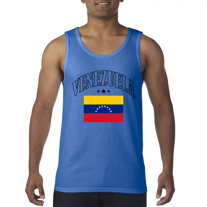 Venezuela Flag Patriotic Athletic Funny Gift Tank Top