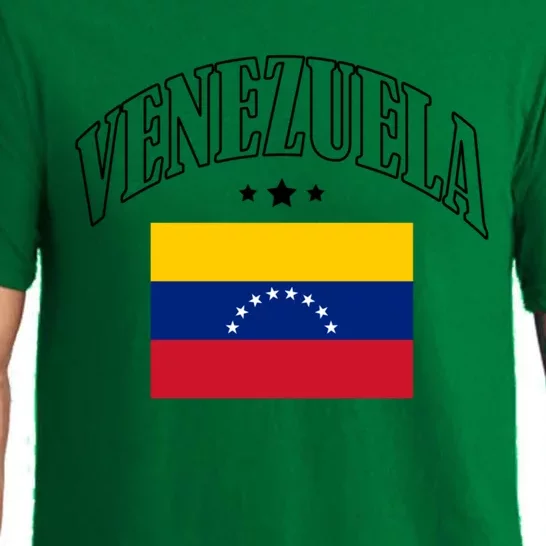 Venezuela Flag Patriotic Athletic Funny Gift Pajama Set