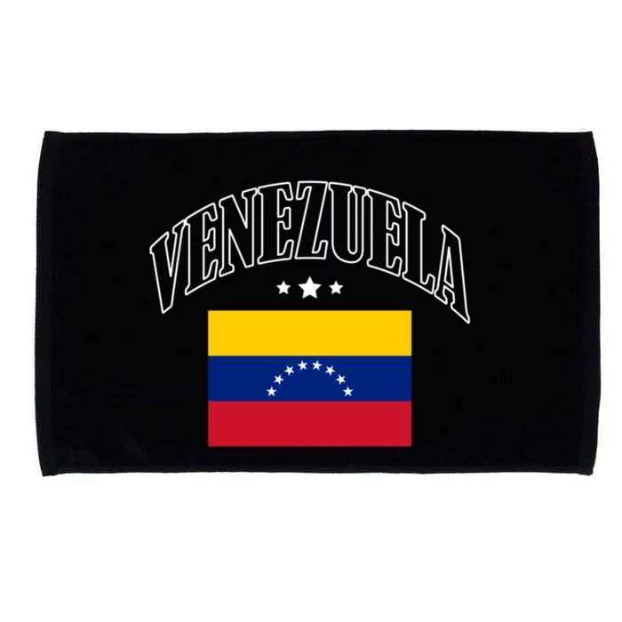 Venezuela Flag Patriotic Throwback Cute Gift Microfiber Hand Towel