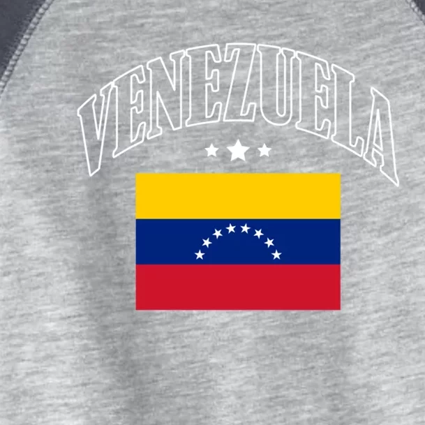 Venezuela Flag Patriotic Throwback Cute Gift Toddler Fine Jersey T-Shirt