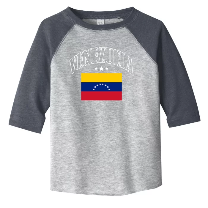 Venezuela Flag Patriotic Throwback Cute Gift Toddler Fine Jersey T-Shirt