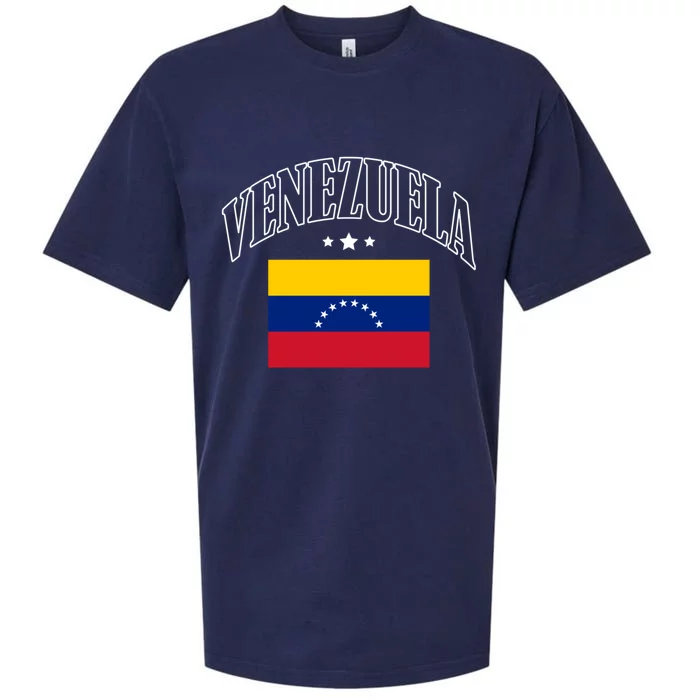 Venezuela Flag Patriotic Throwback Cute Gift Sueded Cloud Jersey T-Shirt