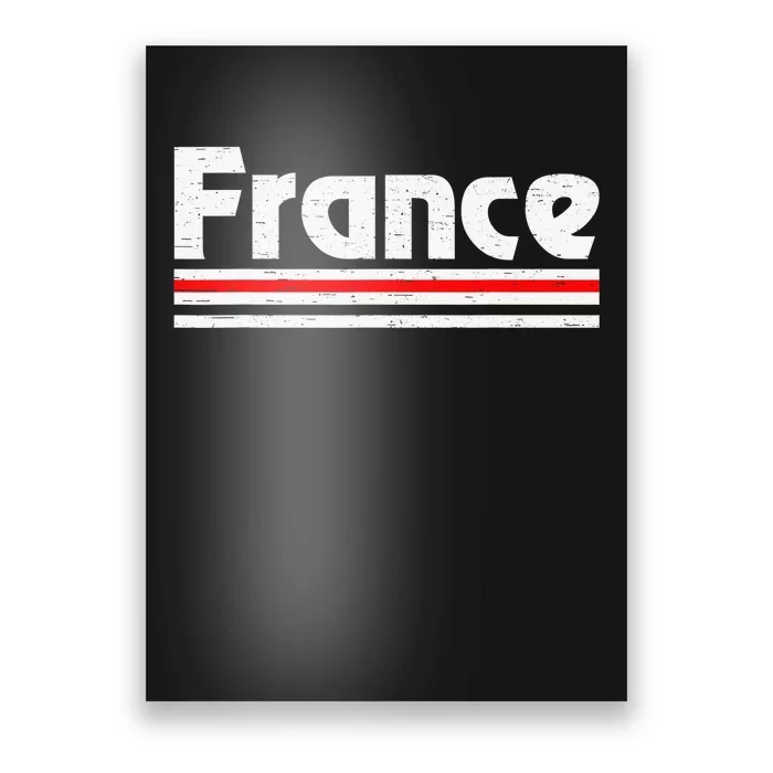 Vintage France Pride French Flag France Lover Poster