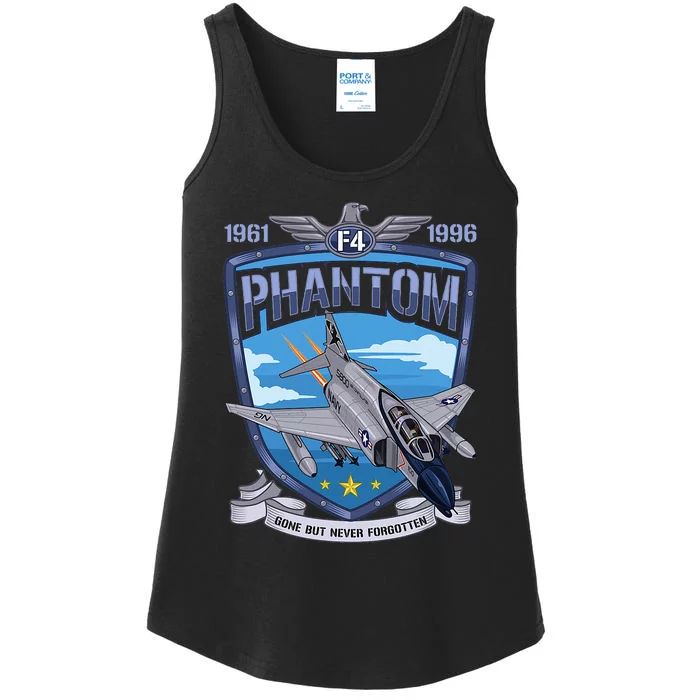 Vintage F4 Phantom Ii Jet Fighter Military Aviation Ladies Essential Tank