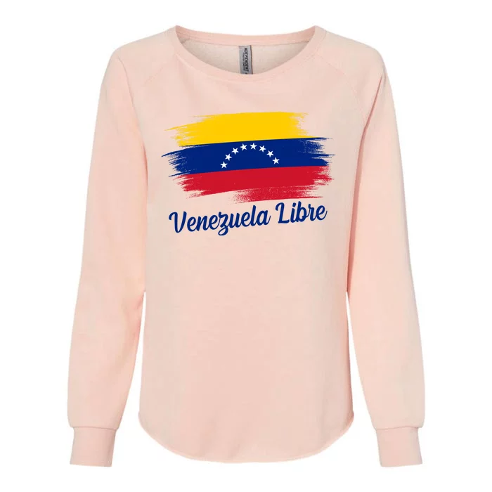 Venezuela Flag Proud American Venezuela Libre Womens California Wash Sweatshirt