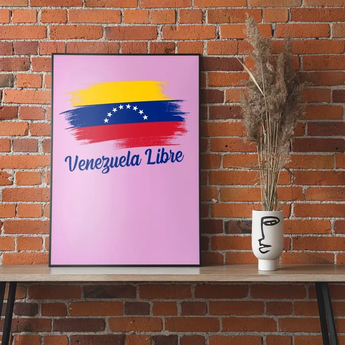 Venezuela Flag Proud American Venezuela Libre Poster