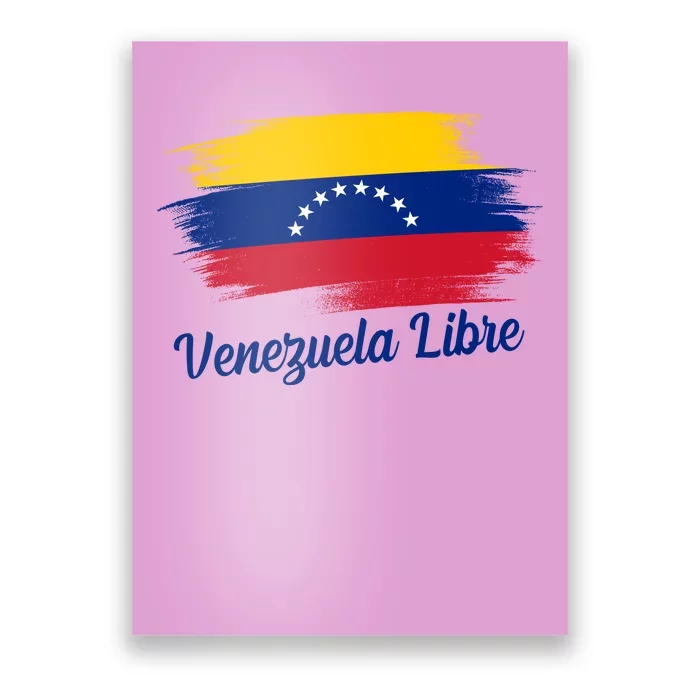 Venezuela Flag Proud American Venezuela Libre Poster