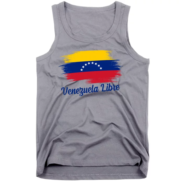 Venezuela Flag Proud American Venezuela Libre Tank Top