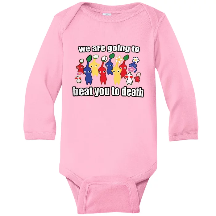 Very Friendly Pickmin Baby Long Sleeve Bodysuit