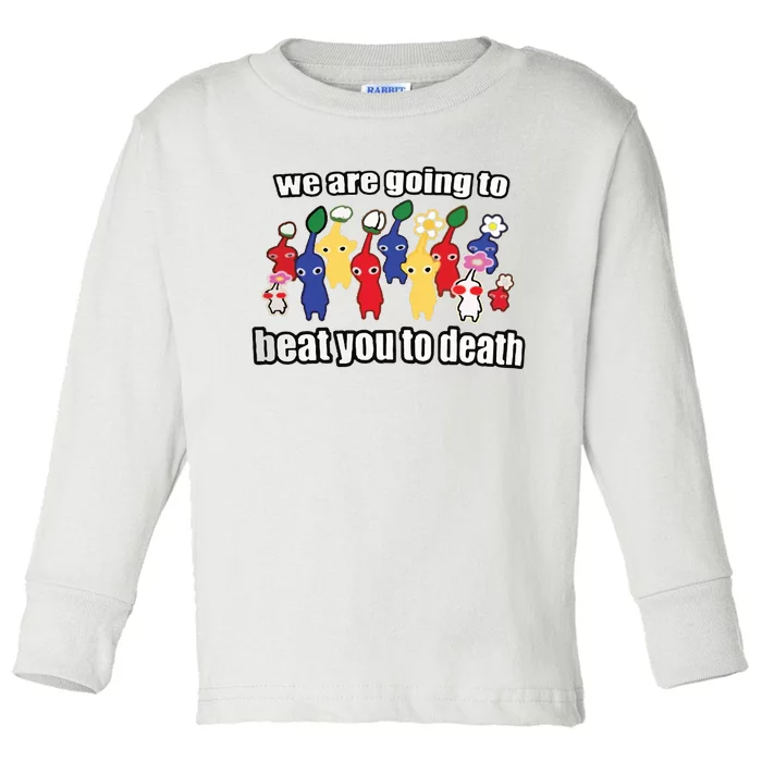 Very Friendly Pickmin Toddler Long Sleeve Shirt