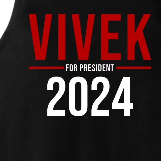 Vivek For President 2024 Election Ladies Tri-Blend Wicking Tank