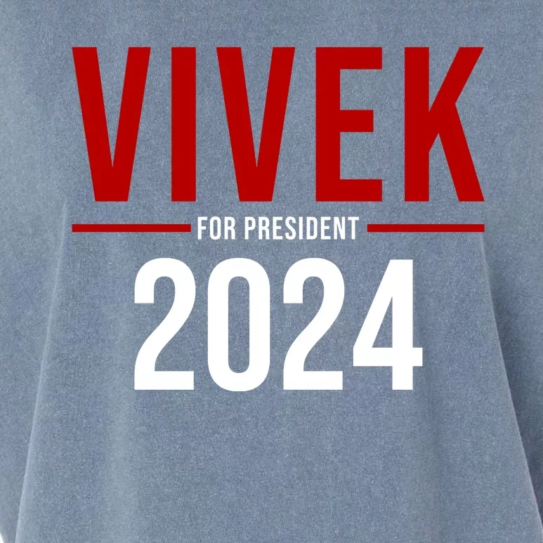 Vivek For President 2024 Election Garment-Dyed Women's Muscle Tee