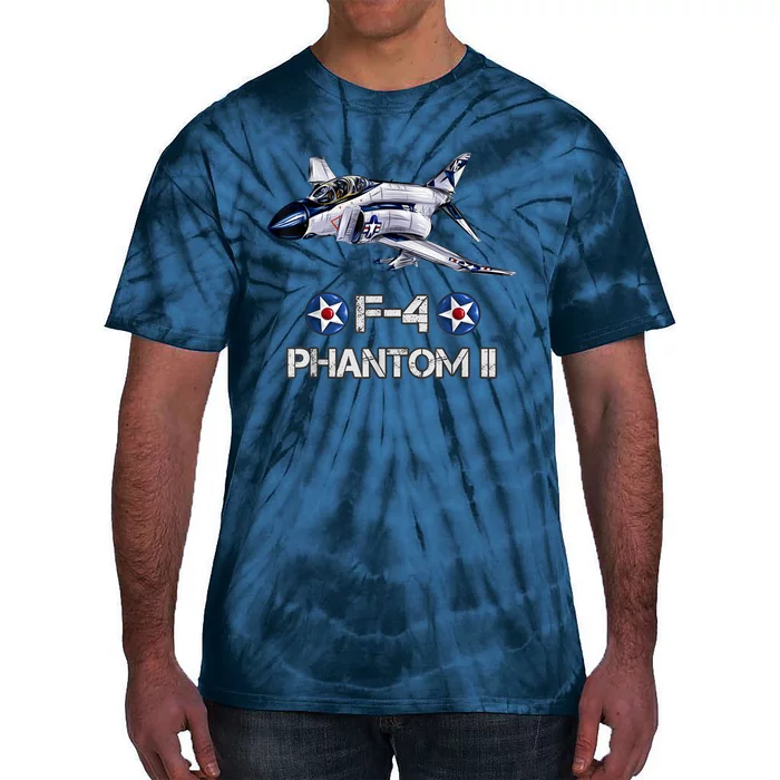 Vintage F4 Phantom II Jet Military Aviation Tie-Dye T-Shirt