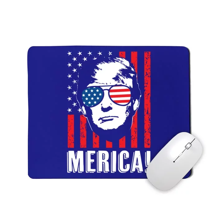 Vintage Flag Pro Donald Trump Tee 4th Of July Merica Gift Mousepad