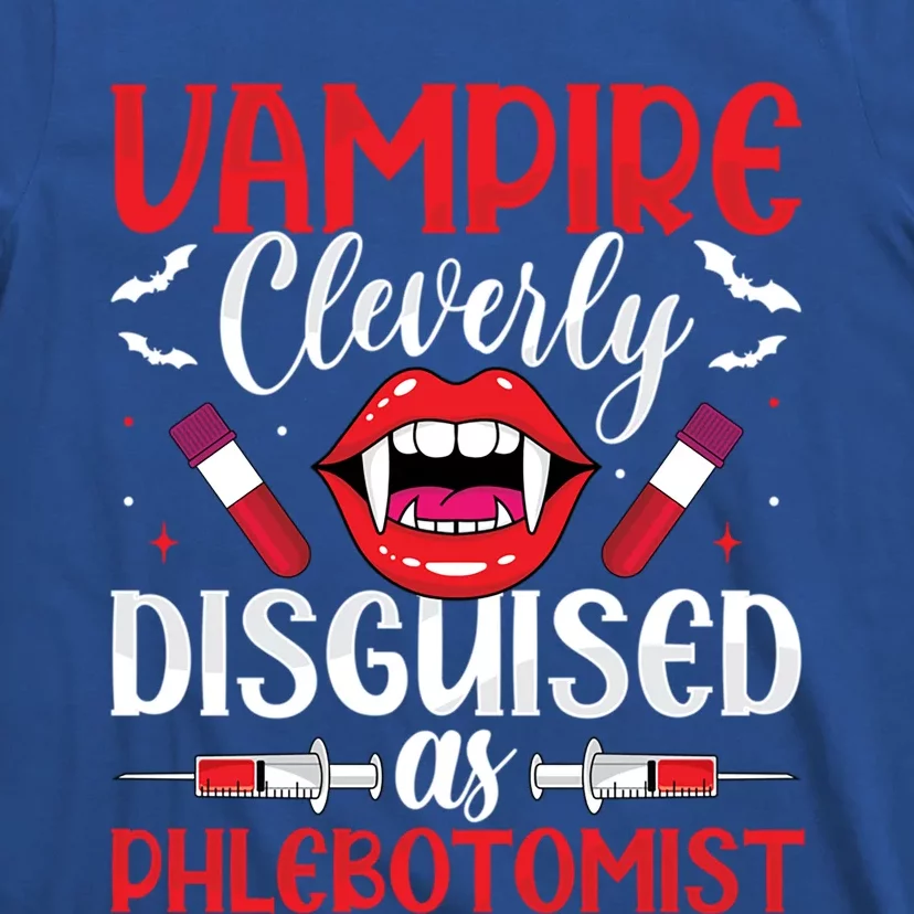 Vampire Funny Phlebotomist Phlebotomy Technician Nurse Gift T-Shirt