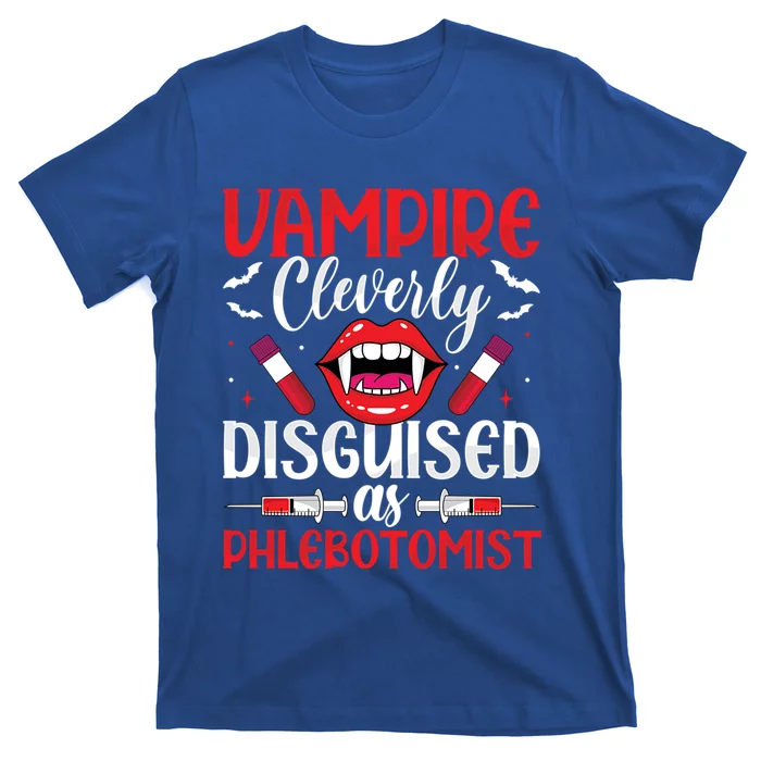 Vampire Funny Phlebotomist Phlebotomy Technician Nurse Gift T-Shirt