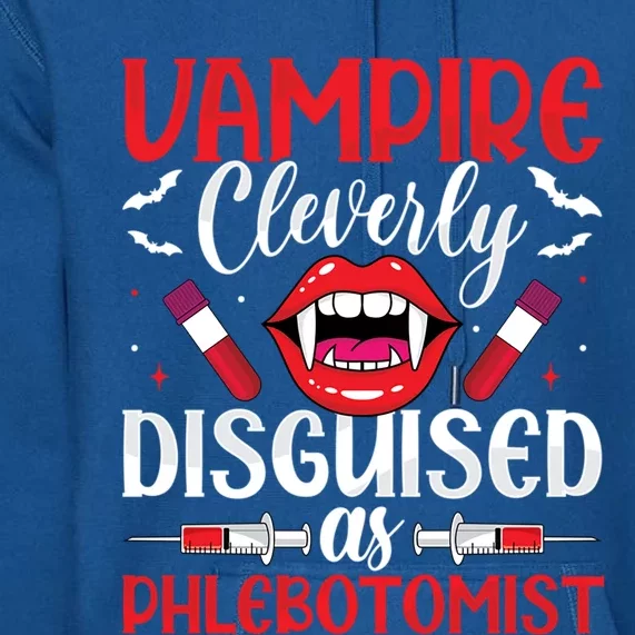 Vampire Funny Phlebotomist Phlebotomy Technician Nurse Gift Premium Hoodie