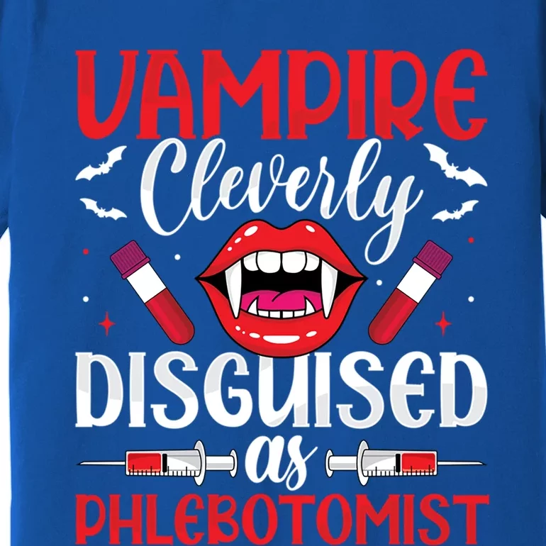 Vampire Funny Phlebotomist Phlebotomy Technician Nurse Gift Premium T-Shirt