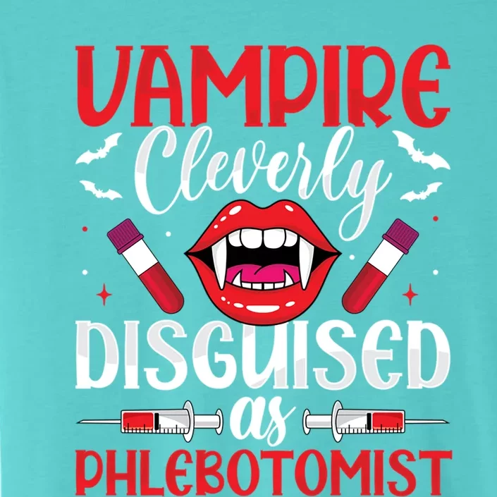 Vampire Funny Phlebotomist Phlebotomy Technician Nurse Gift ChromaSoft Performance T-Shirt