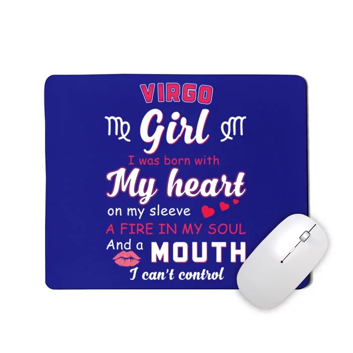 Virgo Funny Quote With Zodiac Sign Birthday Gift Mousepad