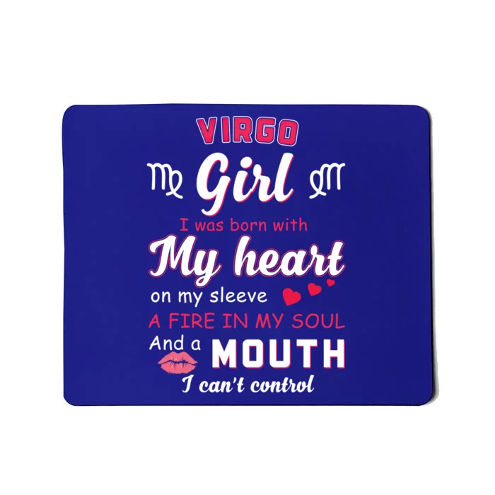 Virgo Funny Quote With Zodiac Sign Birthday Gift Mousepad