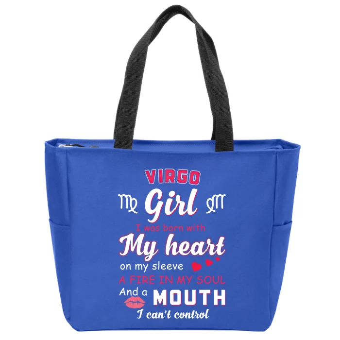 Virgo Funny Quote With Zodiac Sign Birthday Gift Zip Tote Bag