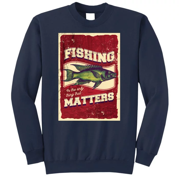 Vintage Fishing Quote Poster Design Sweatshirt
