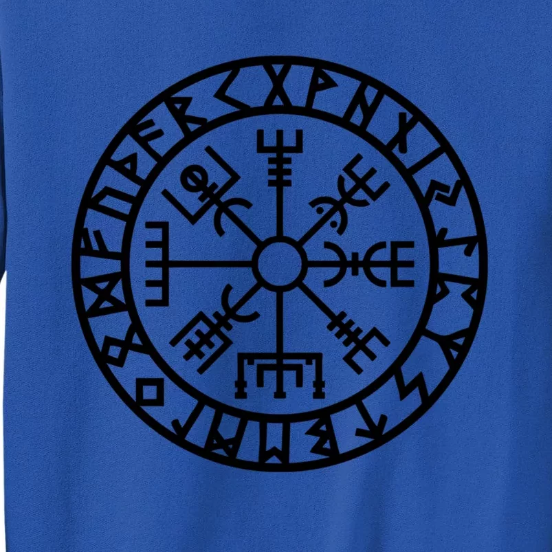 Vegvisir Futhark Runes Navigator Vikings Tall Sweatshirt