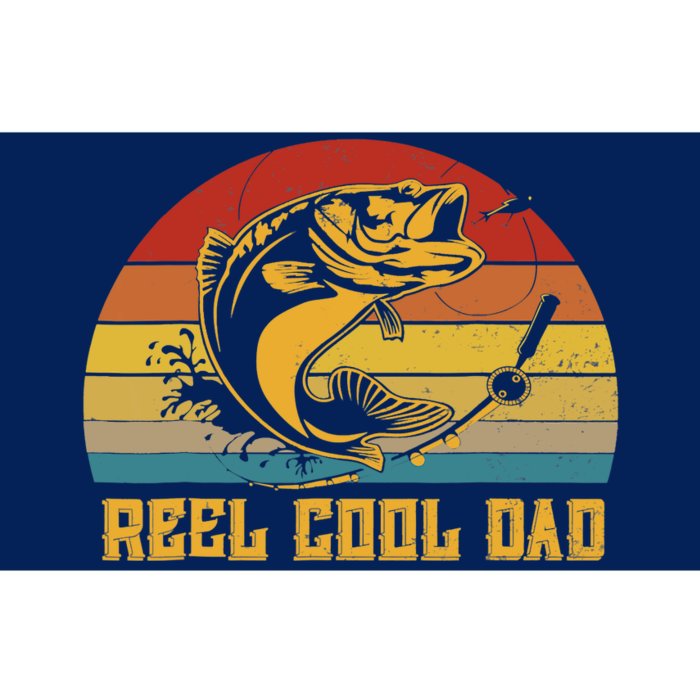 Vintage Fishing Reel Cool Dad Funny Fathers Day Bumper Sticker