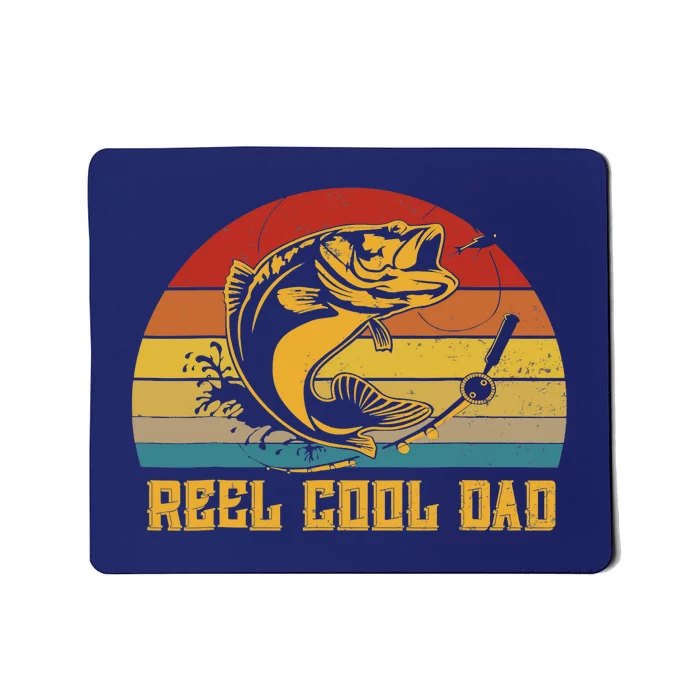 Vintage Fishing Reel Cool Dad Funny Fathers Day Mousepad