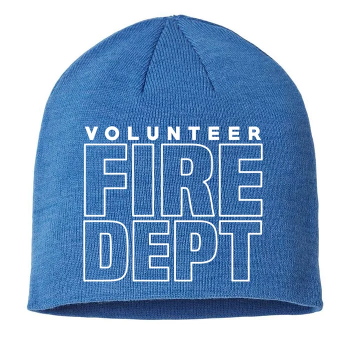 Volunteer Fire Rescue Departt Firefighter Uniform Duty Cute Gift 8 1/2in Sustainable Knit Beanie