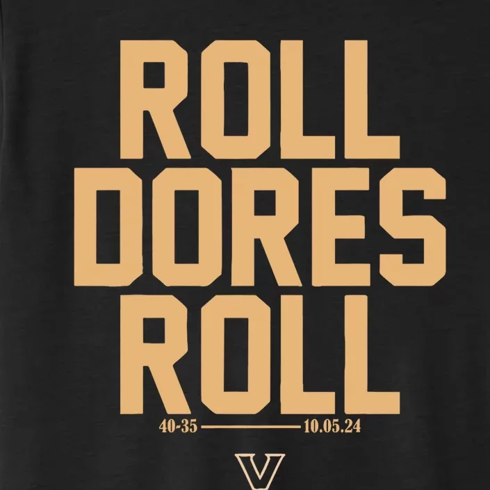 Vanderbilt Football Roll Dores Roll ChromaSoft Performance T-Shirt