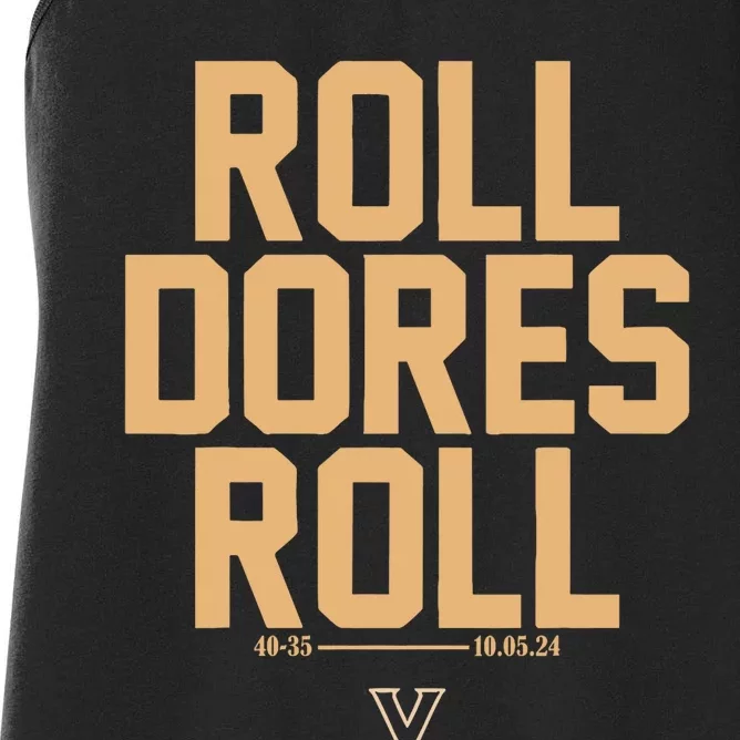 Vanderbilt Football Roll Dores Roll Women's Racerback Tank