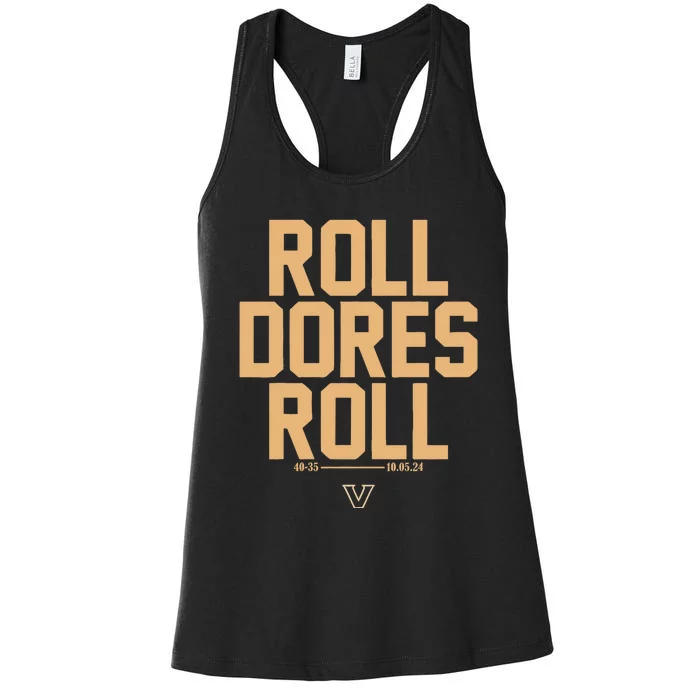 Vanderbilt Football Roll Dores Roll Women's Racerback Tank