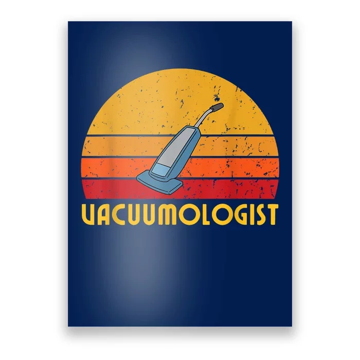 Vacuumologist Funny Retro Vintage Vacuum Cleaner Gift Poster