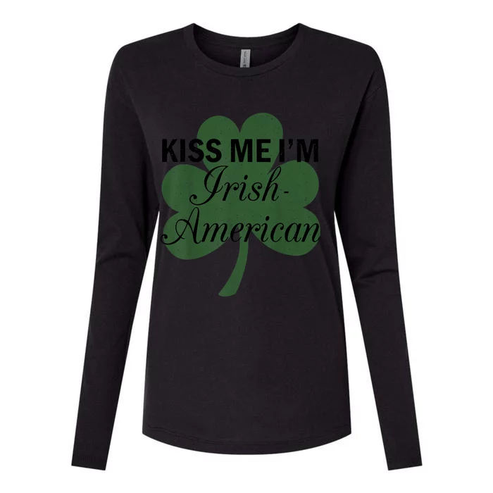 Vintage Funny Sarcastic I'm Irish-American Womens Cotton Relaxed Long Sleeve T-Shirt