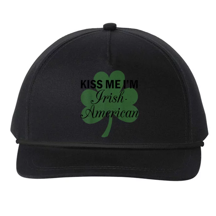 Vintage Funny Sarcastic I'm Irish-American Snapback Five-Panel Rope Hat