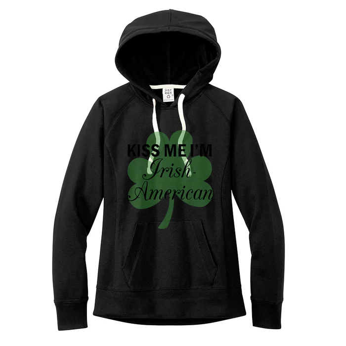 Vintage Funny Sarcastic I'm Irish-American Women's Fleece Hoodie