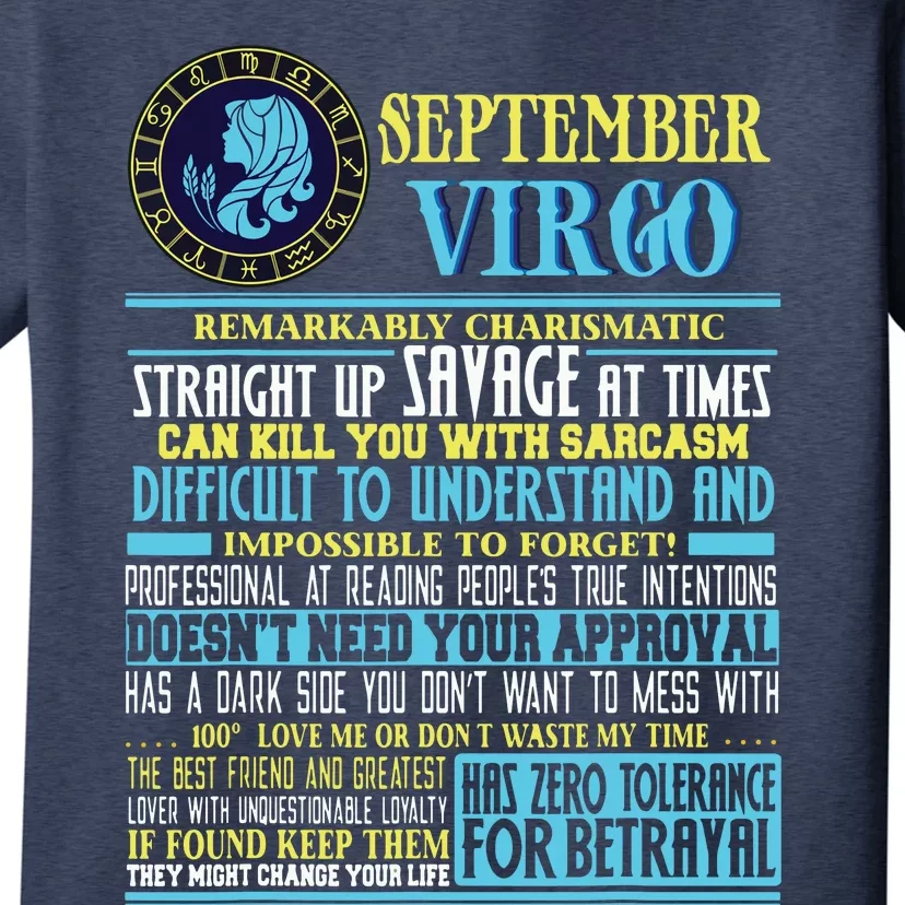 Virgo Facts Shirts Funny September Virgo Gift T-Shirt