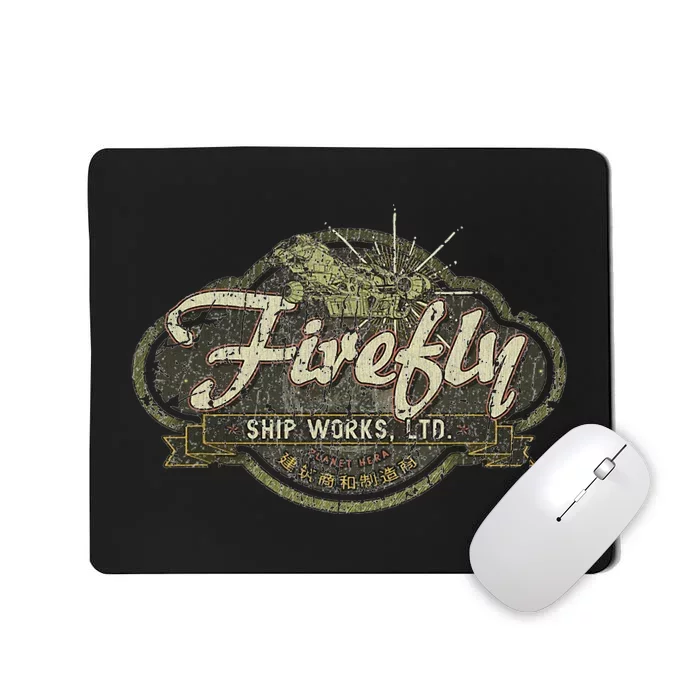 Vintage Firefly Ship Works Distressed Mousepad