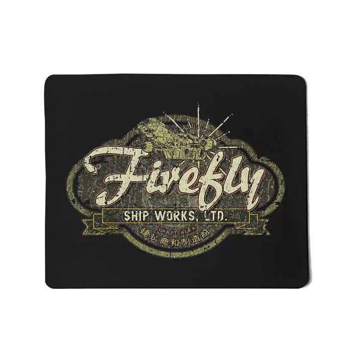 Vintage Firefly Ship Works Distressed Mousepad